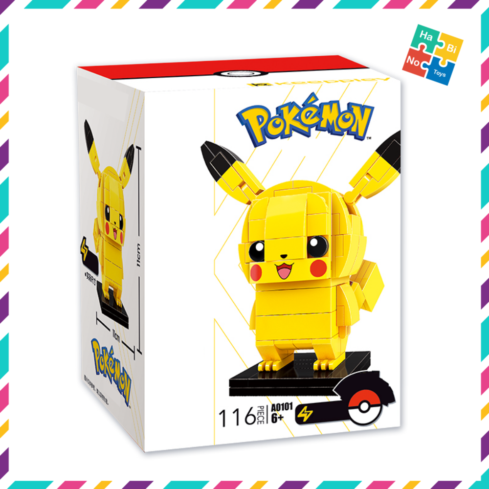 Lắp Ráp Pokemon Pikachu Keeppley Đồ Chơi Mô Hình Hoạt Hình Truyện Tranh Brickheadz 116 Chi Tiết A0101 Cho Trẻ Từ 6 Tuổi