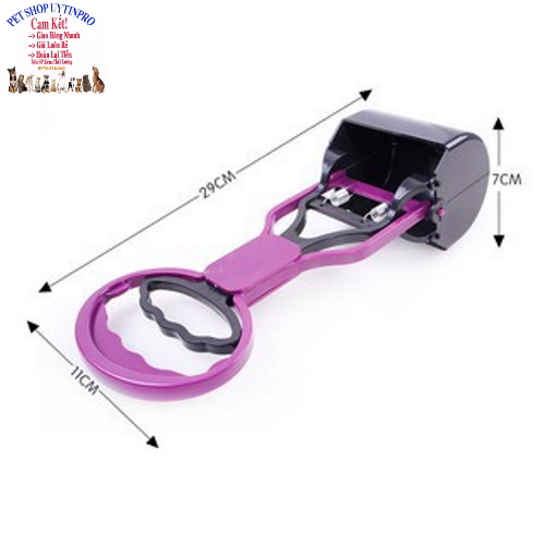 Dụng cụ gắp phân Chó Mèo Dài 29cm Chất liệu nhựa cao cấp Trợ thủ đắc lực, tiện lợi