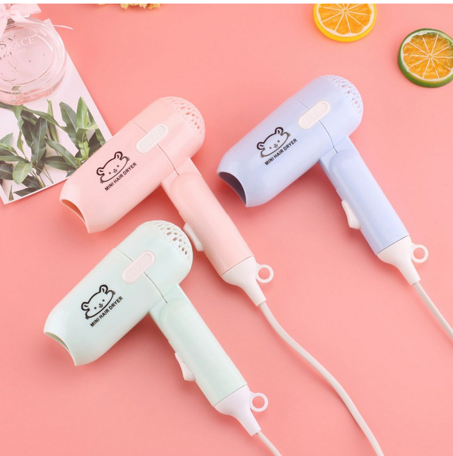 Máy sấy tóc mini nhỏ gọn gập gọn tiện dụng - Giao màu ngẫu nhiên