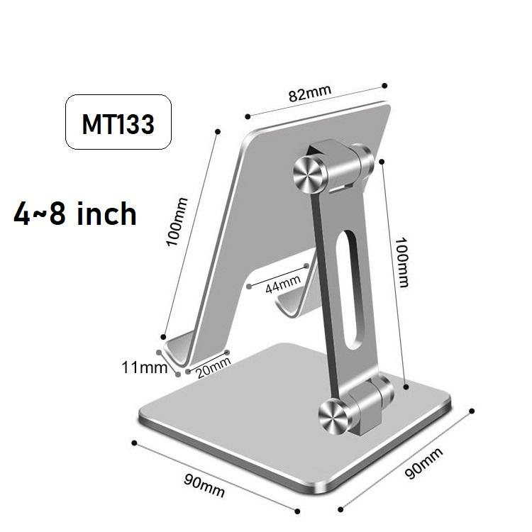 Giá đỡ máy tính bảng, điện thoại, iPad MT134, MT135 từ 4 inch - 12,9 inch chắc chắn từ hợp kim nhôm cao cấp