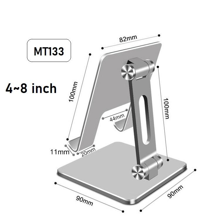 Giá đỡ cho điện thoại và máy tính bảng, chất liệu bằng hợp kim nhôm chắc chắn.