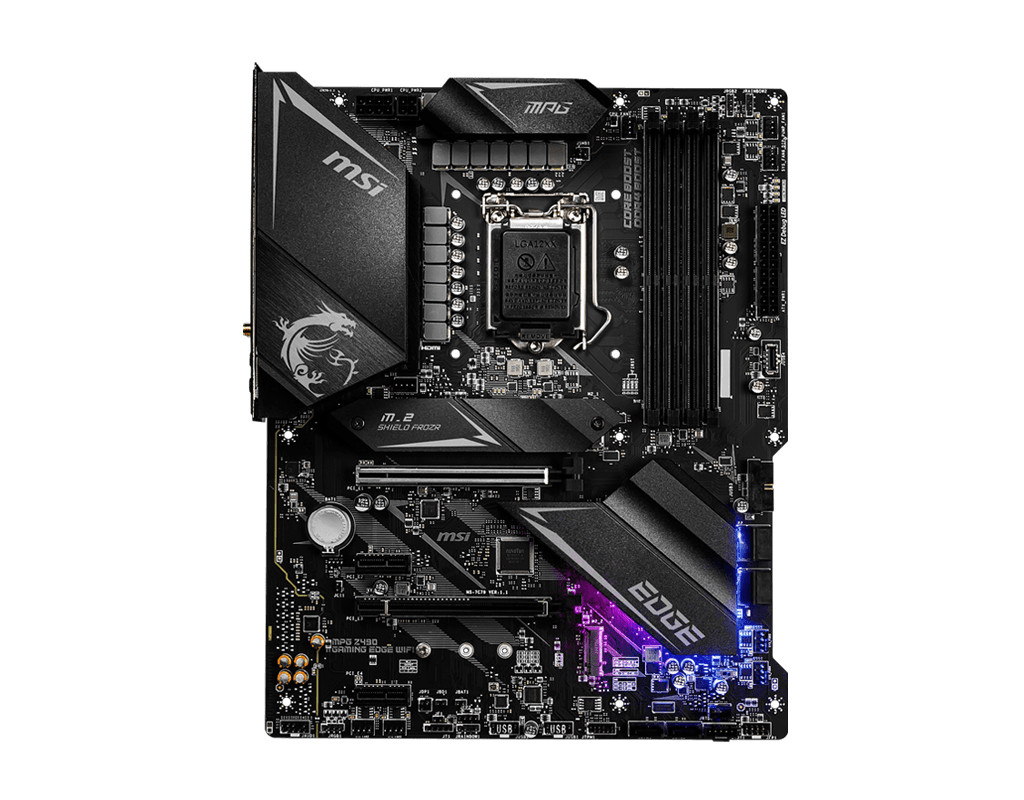 Mainboard MSI MPG Z490 GAMING EDGE WIFI (Intel Z490, Socket 1200, ATX, 4 khe RAM DDR4) Hàng Chính Hãng