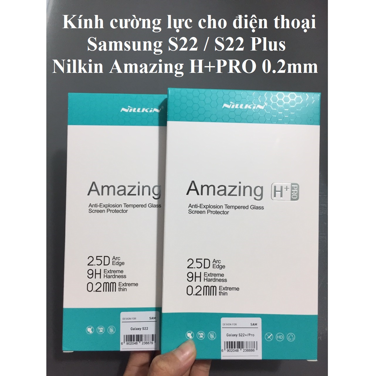 Cường lực full màn hình cho Samsung S22 Series Nillkin Amazing + PRO 0.2mm- Hàng chính hãng