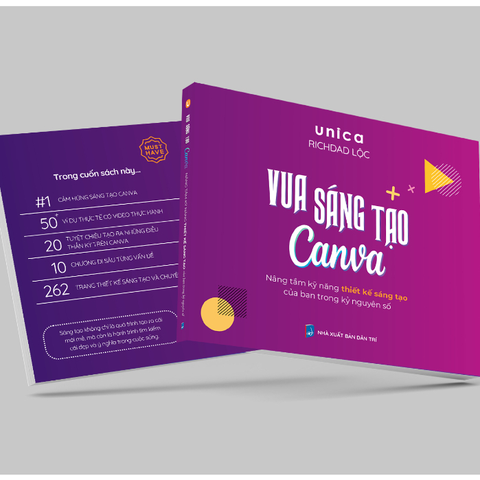 Sách - Vua Sáng Tạo Canva cùng Richdad Lộc (bí quyết trở thành bậc thầy Thiết Kế Sáng Tạo)