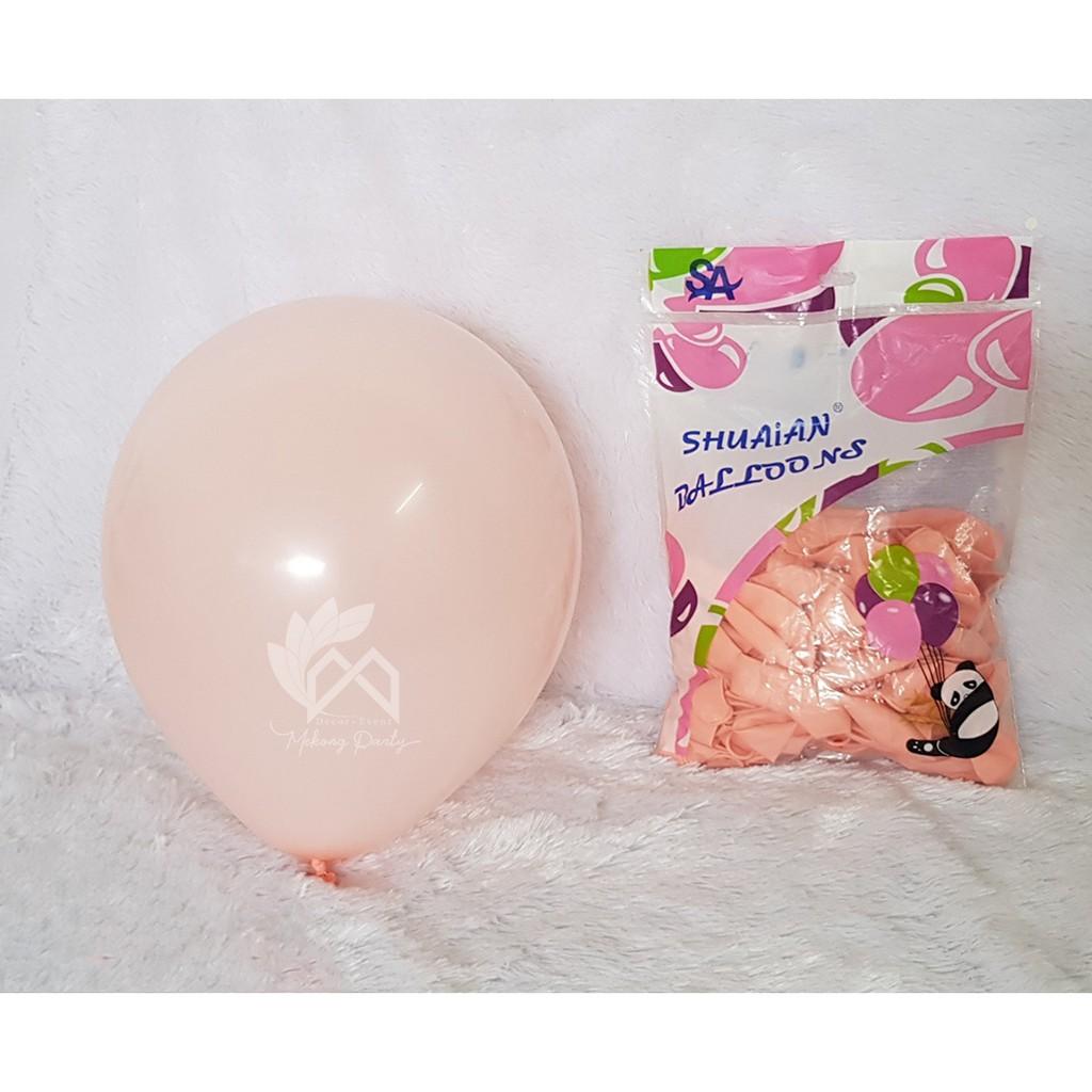 Bóng pastel phụ kiện trang trí sinh nhật, tiệc cưới, sự kiện, khai trương nhiều màu 10 inch - BOBABO