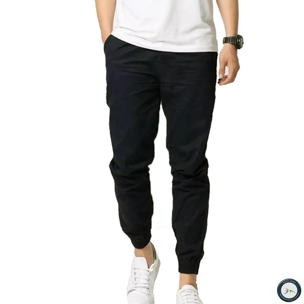 Quần Thể Thao Quần Jogger Nam Chất Vải Kaki Màu Tím Than Bo Gấu Năng Động Quần Unisex Phù Hợp Cho Cả Nam Và Nữ