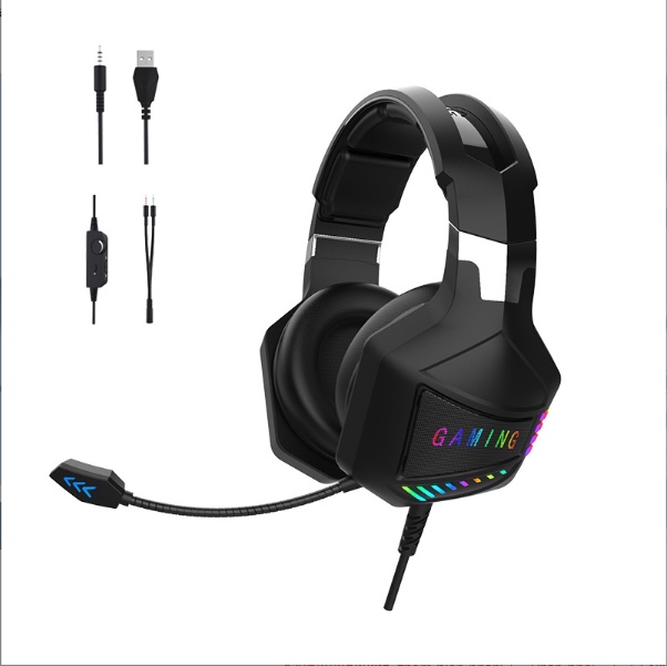Tai Nghe Chụp Tai Công Suất Cao Led RGB Gaming PC 7.1 New Design