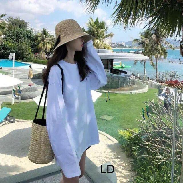 Áo thụng trơn dài tay k bo đủ 14 màu