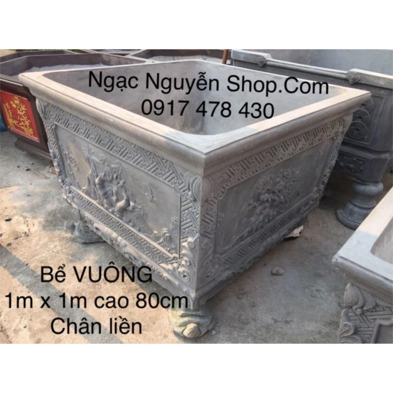 Khuôn đúc chậu vuông 1m cao 70 nhựa composite