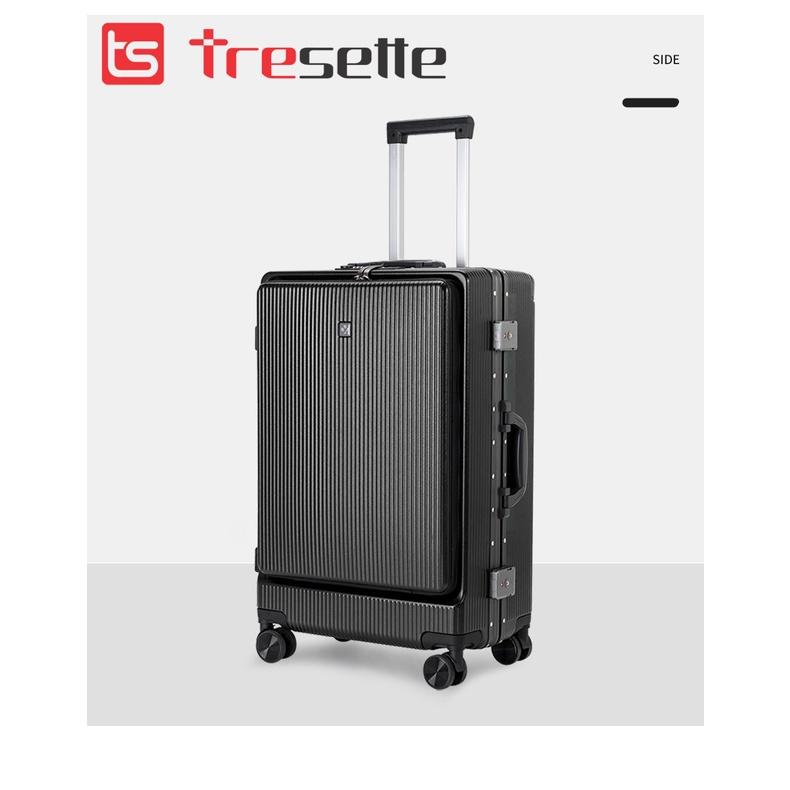 BFQ2ST500KTL: giảm 8% cho đơn từ 500K Vali khóa sập cao cấp nhập khẩu Hàn Quốc Tresette 2029 Có Ngăn Đựng Latop Vân Dọc Sang Trọng Cổng Sạc USB