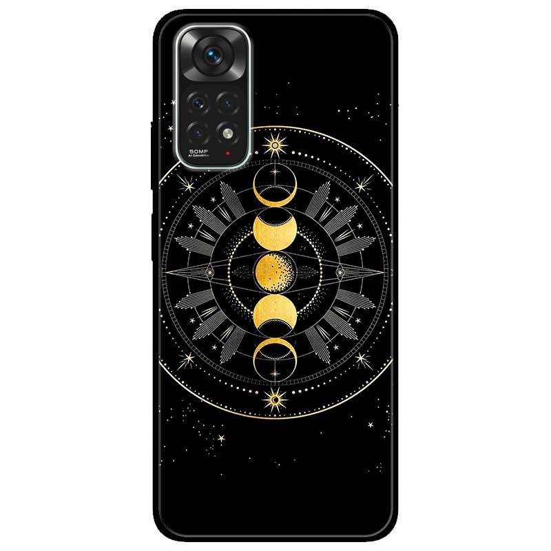 Ốp lưng dành cho Xiaomi Redmi Note 11 4G - Trăng Vàng Đen