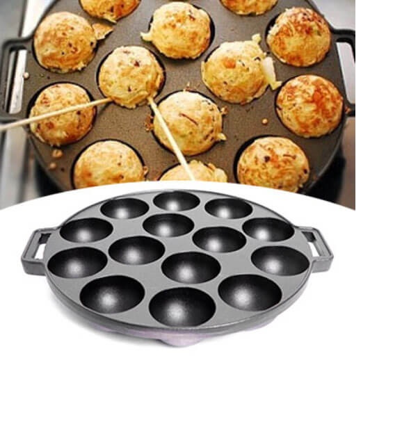 Khuôn Làm Bánh Bạch Tuộc Takoyaki Bánh Khọt Bánh Bèo Không Dính