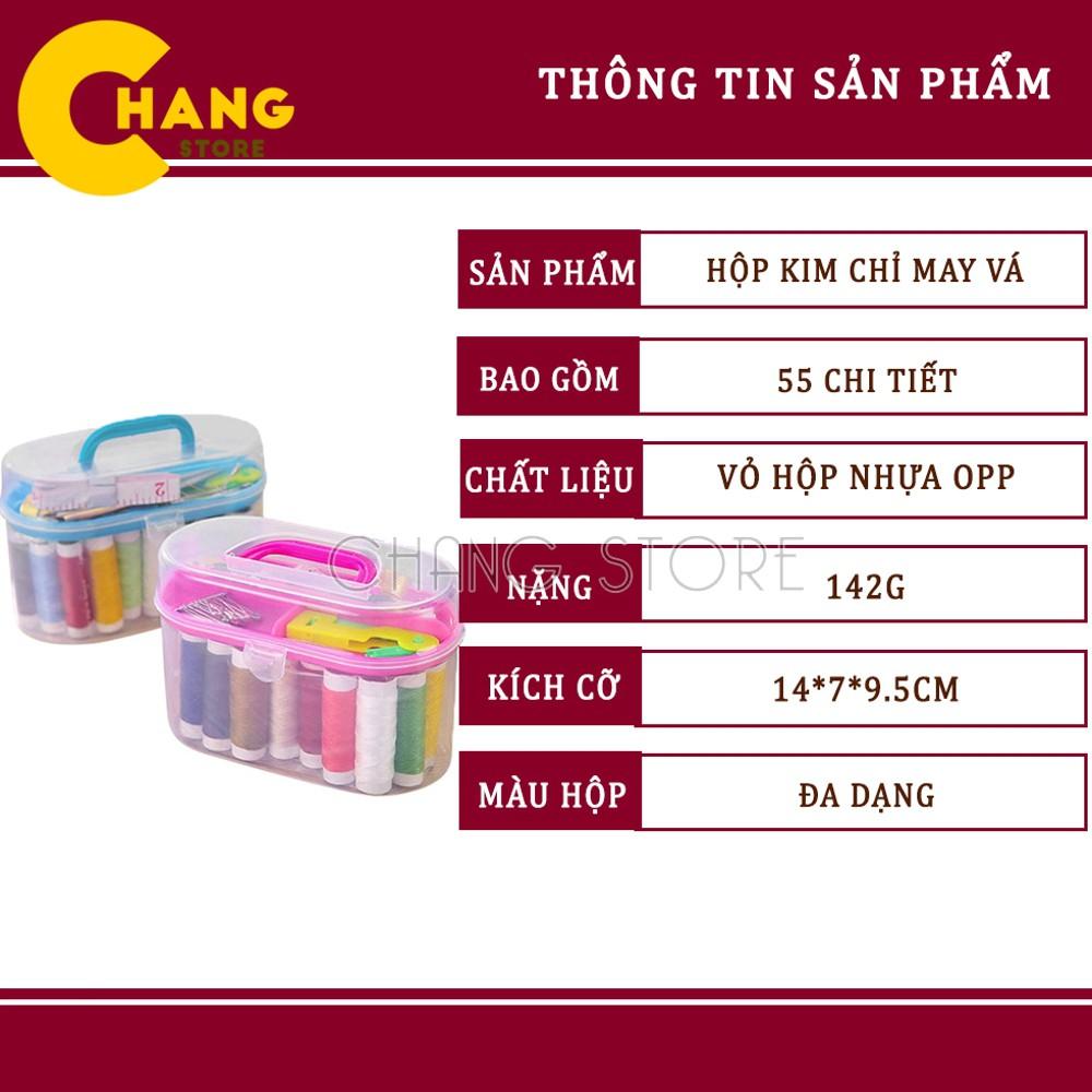 Hộp Kim Chỉ May Vá 55 Món Tiện Dụng