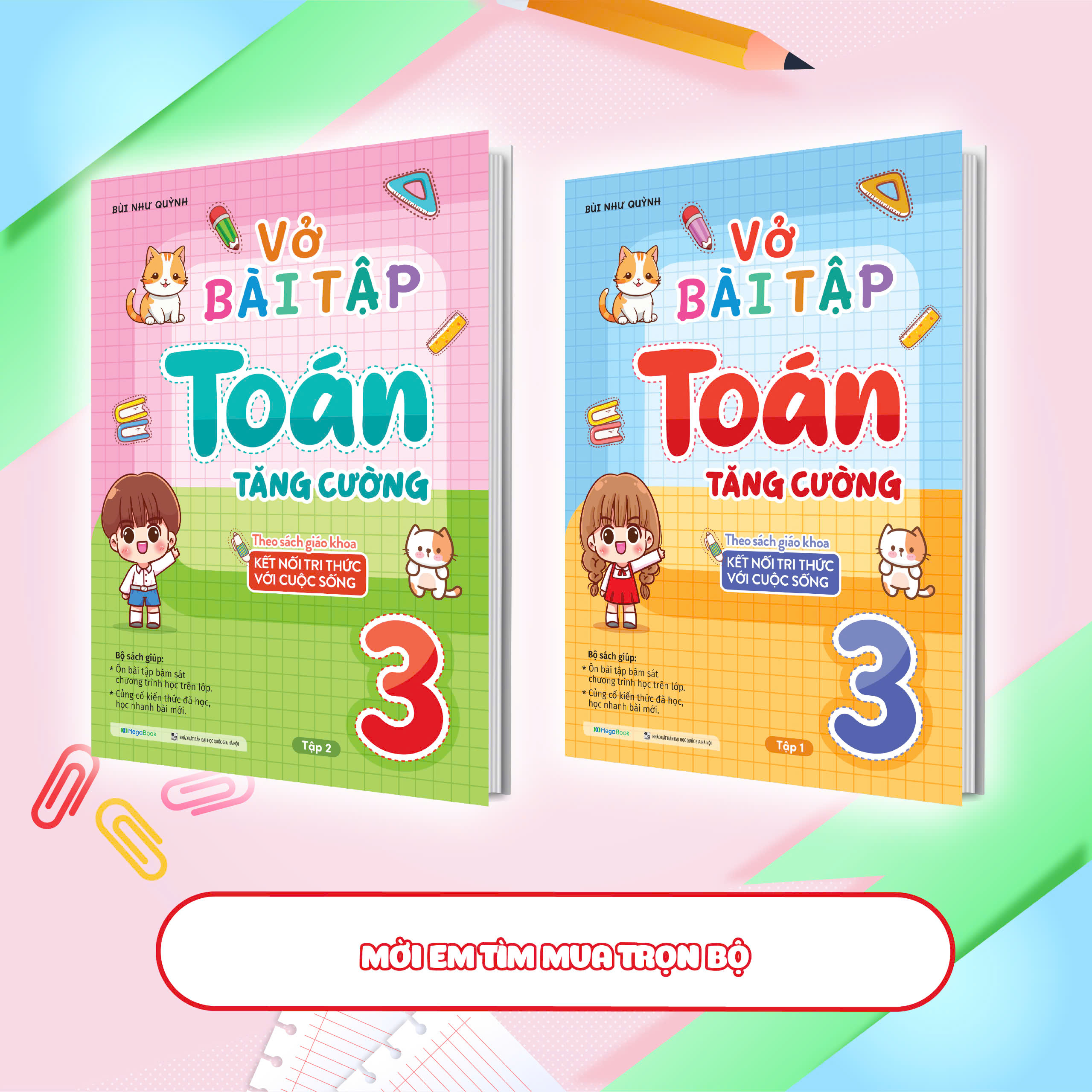 Vở bài tập Toán tăng cường lớp 3 tập 2 (Theo sách giáo khoa kết nối tri thức với cuộc sống)