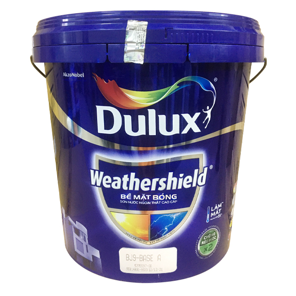 Sơn Ngoại Thất Dulux Weathershield BJ9 Bóng GIÚP Chống Thấm Vượt Trội Bảo Vệ Bề Mặt Tường, Chống Nấm Mốc (MÀU TRẮNG)