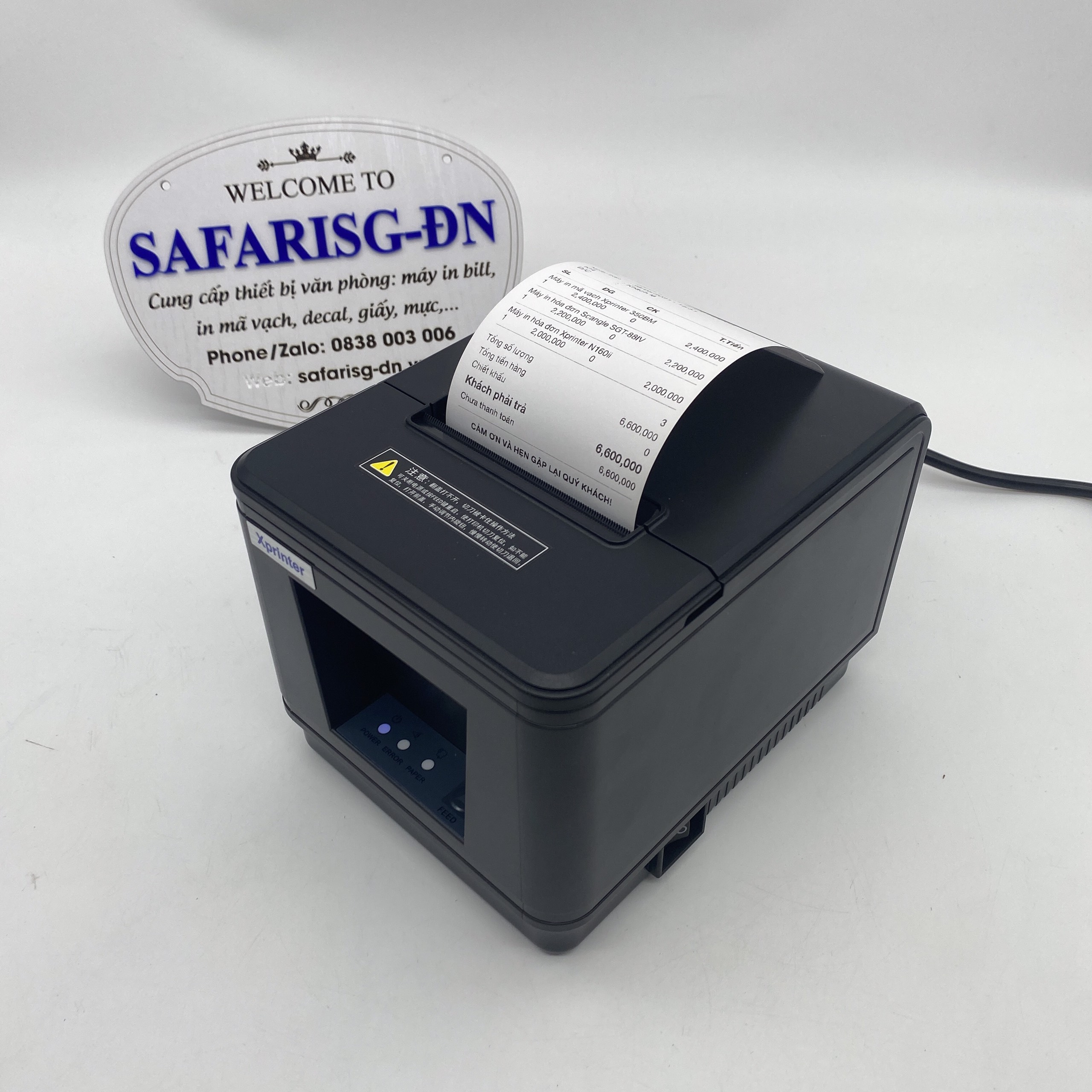 Máy in nhiệt, máy in hóa đơn, máy in bill K80 chính hãng Xprinter A160H cổng USB - Hàng Chính Hãng