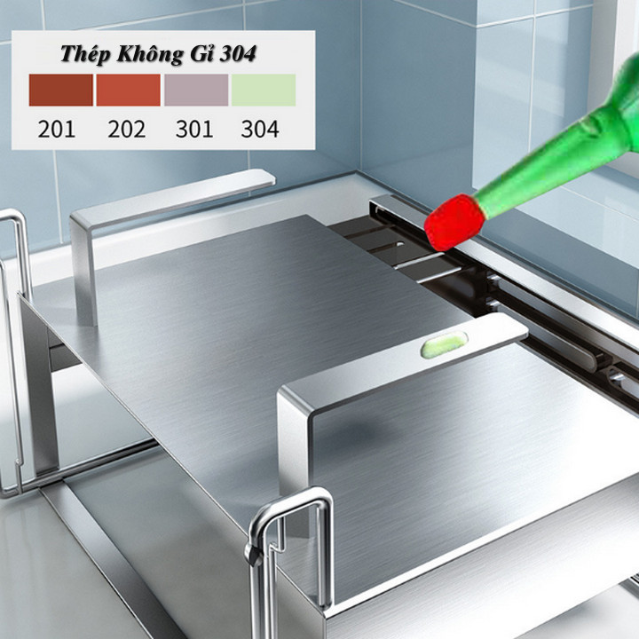 Bộ Kệ Đỡ Dao Bếp Thớt Eckbert SUS304 Cao Cấp - Home and Garden