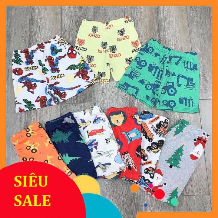 sale Quần đùi chục bozip cho bé trai/ bé gái 5-16kg