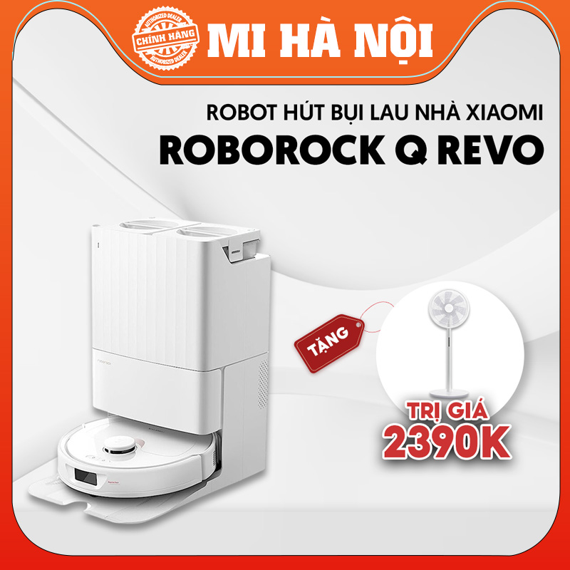 Robot hút bụi lau nhà Roborock Q Revo- Tự giặt giẻ, sấy nóng, lau xoay, thu rác vào túi- Hàng Chính hãng