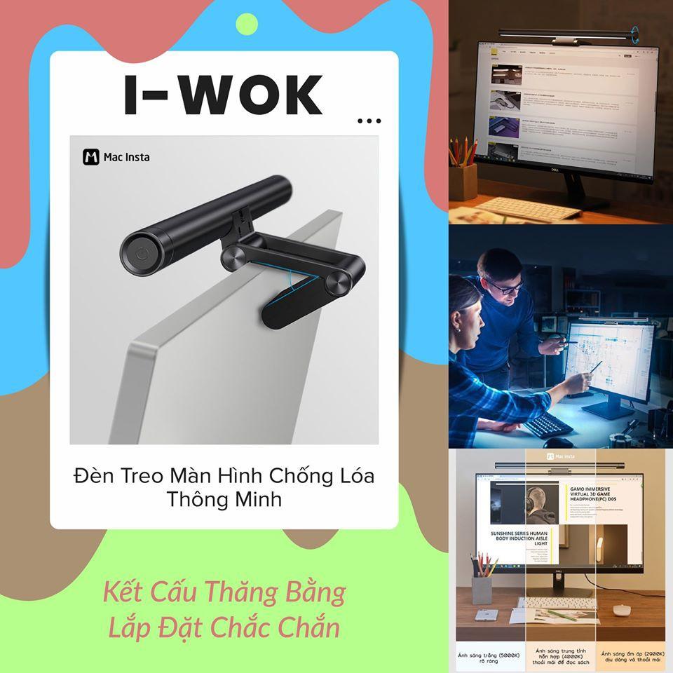 ĐÈN TREO MÀN HÌNH CHỐNG LÓA I-WOK THÔNG MINH: KẾT CẤU THĂNG BẰNG, LẮP ĐẶT CHẮC CHẮN