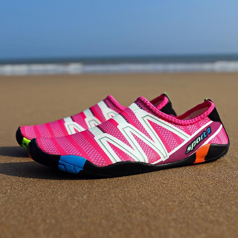 Summer Women Sandals Bãi biển Giày Nước Bơi nhanh chóng Bơi Bơi giày dép bên bờ biển Surf Stream Shoes Sleakers Slippers Color: Water Shoes 3 Shoe Size: 4