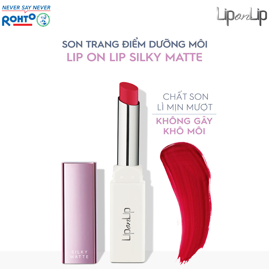 Son Lì Siêu Mịn Dưỡng Tối Ưu Lip On Lip Silky Matte 2.2g