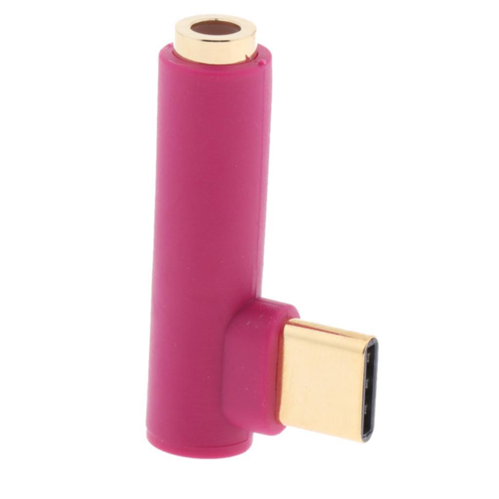 USB Type C Male to 3.5mm Earphone Female Audio Adapter for