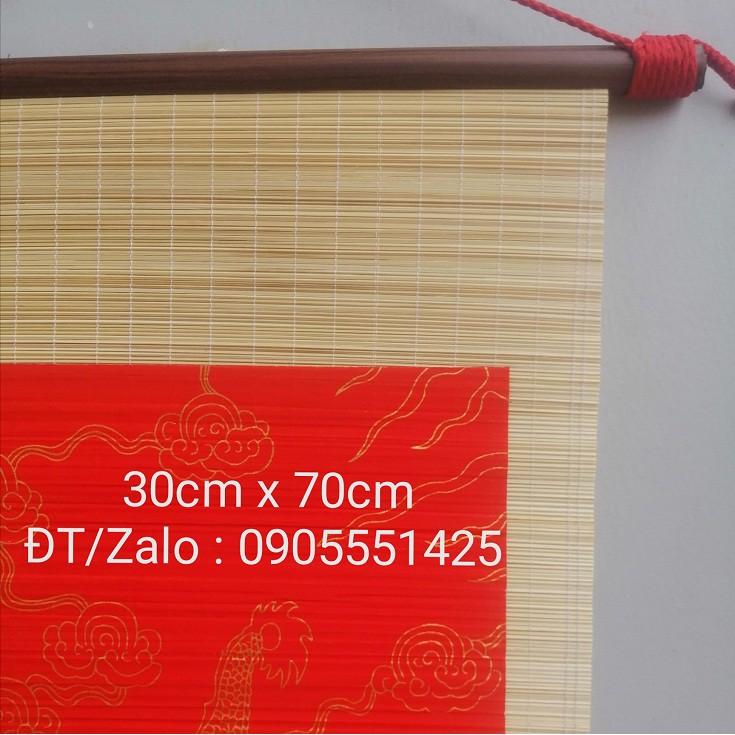 Bộ 6 tấm mành tre thư pháp 30cm x 70cm. Mành tre viết thư pháp. Giấy viết thư pháp. Biểu lụa viết thư pháp