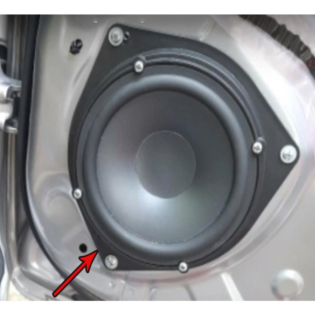 Dưỡng loa cánh ô tô 3 cạnh dành cho xe Toyota và Nissan viền nhựa đặc dày - Loa cánh ô tô 6.5 inch CAO CẤP