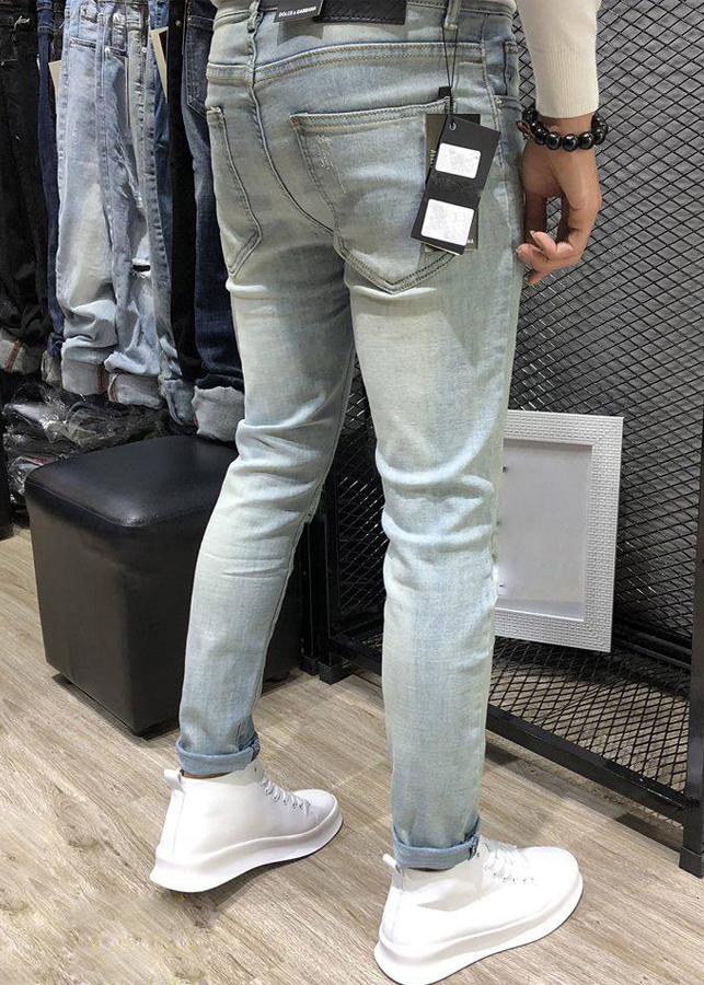 Quần Bò Nam Wash Bạc Chất Mịn JEANBAC03