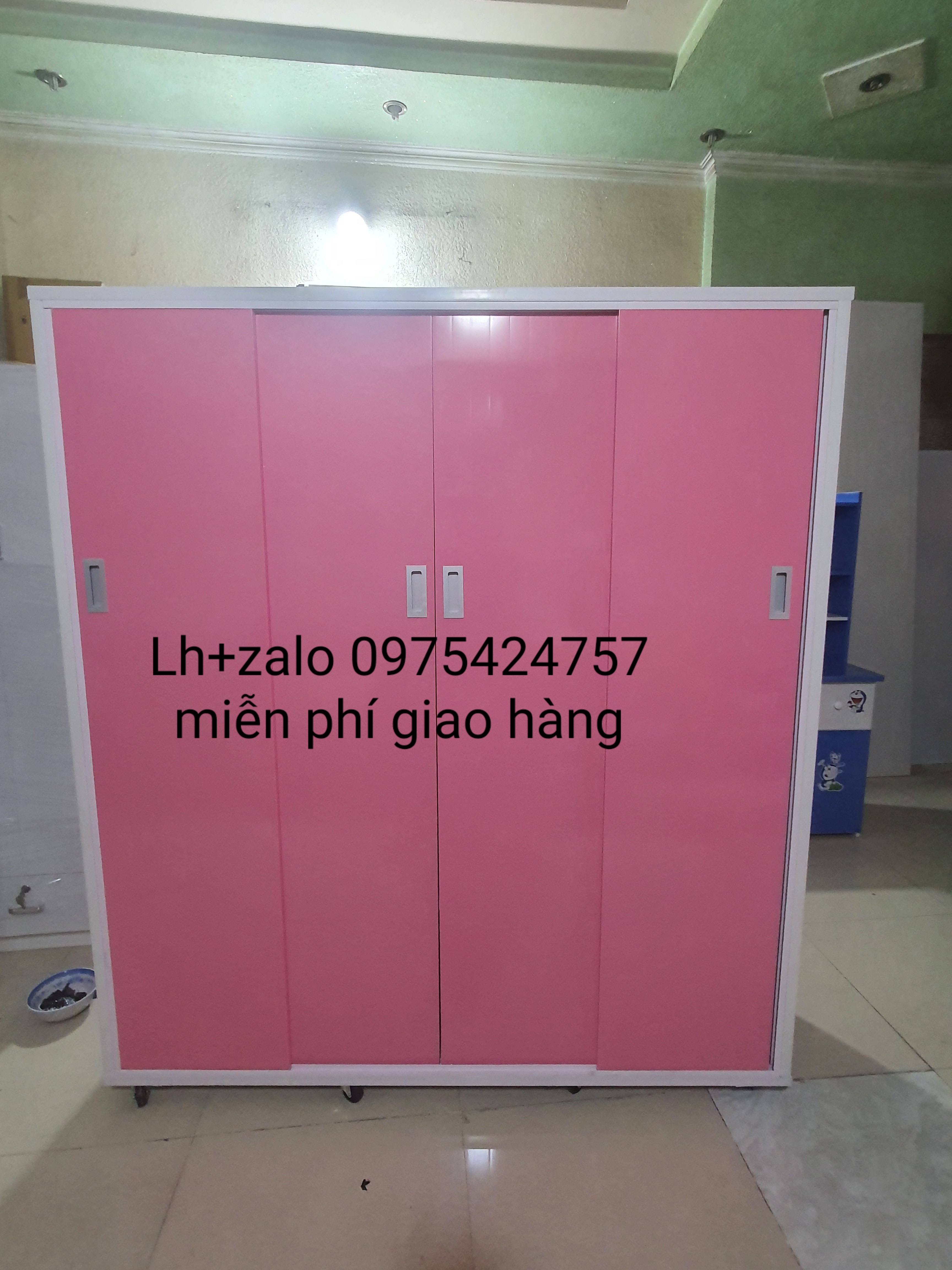 Tủ nhựa đài loan 4 cánh cửa lùa