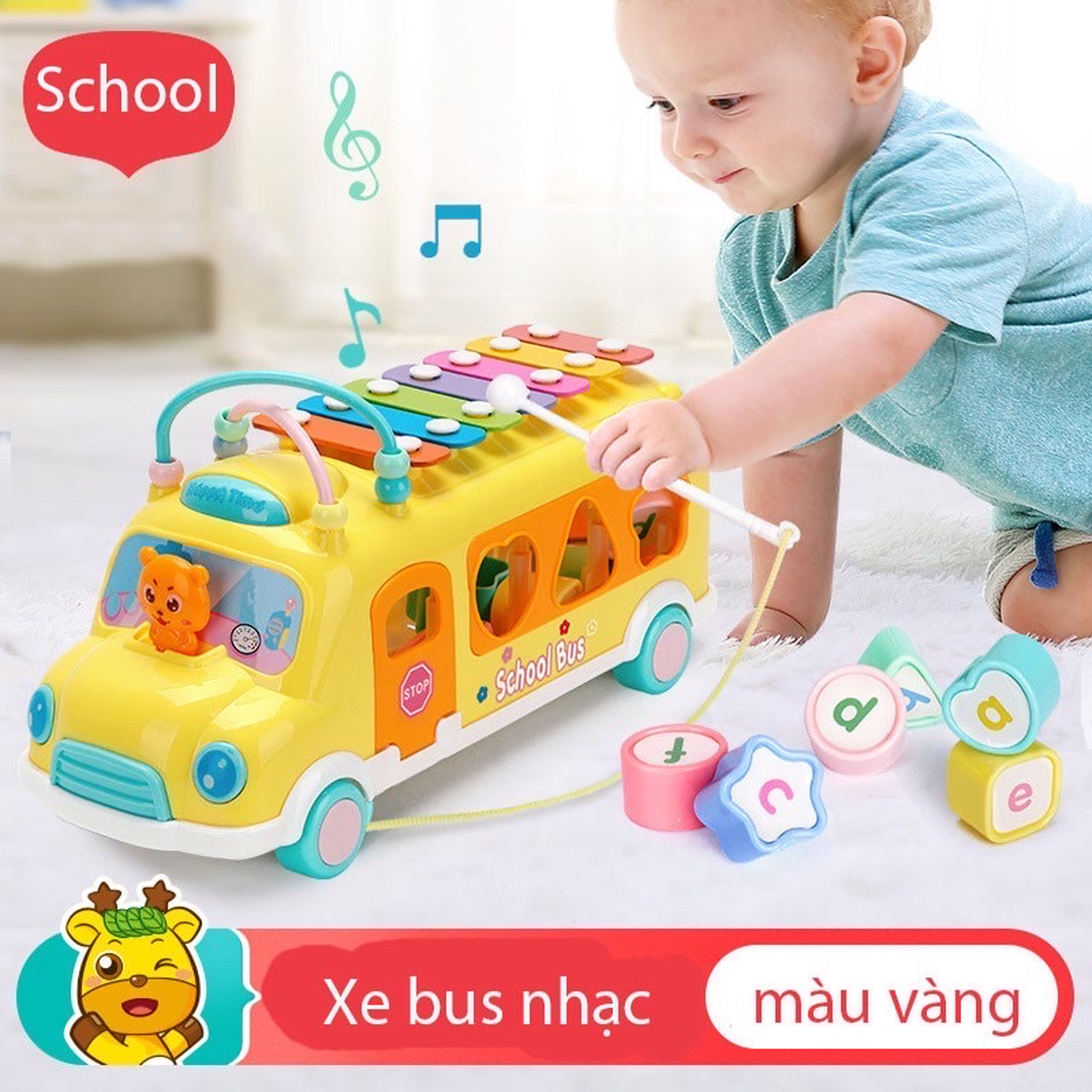 Xe Ô Tô Nhạc Thả Hình Bằng Nhựa Cao Cấp GNK - Đồ chơi An Toàn Cho Bé  (Giao màu ngẫu nhiên)