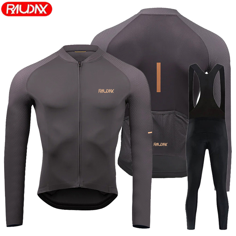 2023 Raudax Nam Dài Tay Mùa Hè Bộ Quần Áo Đạp Xe Jersey Thoáng Khí MTB Maillot Ropa Ciclismo Mùa Xuân Và Mùa Thu Đi Xe Đạp Quần Áo Color: 8 Size: XS