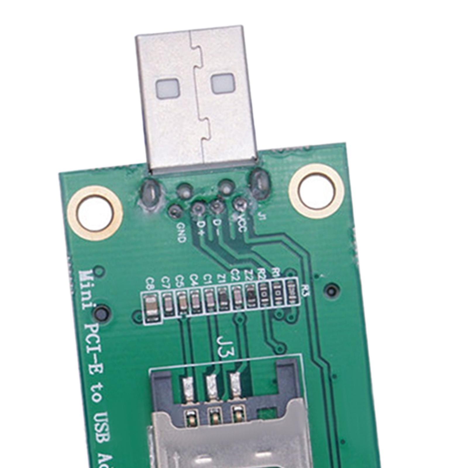 Industrial Mini -E to USB Adapter, Conversion Expansion Card Slot Riser Card Notebook Connector Converter