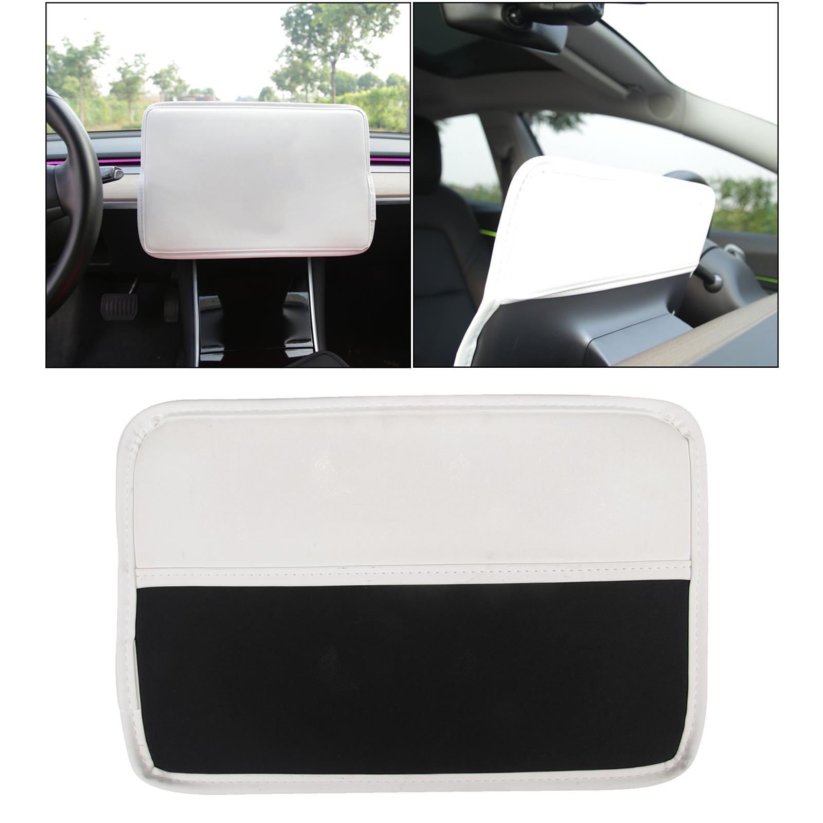 Navigation Cover Sleeve Sunshade Protector fits for Tesla Model 3 DIY White
