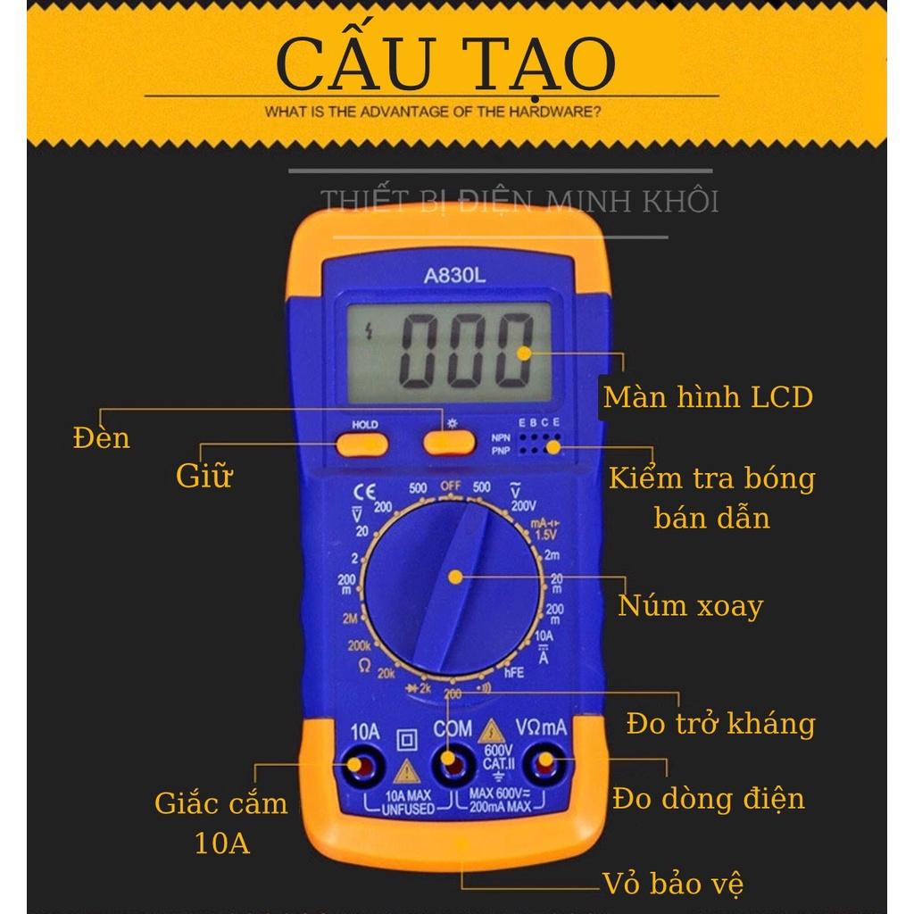 Đồng hồ vạn năng kỹ thuật số Digitel Multimeter A830L, đồng hồ điện tử,máy đo vạn năng, đo điện