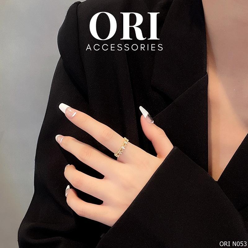 Nhẫn nữ Freesize trái tim Alethea thời trang tinh tế ORI ACCESSORIES N053