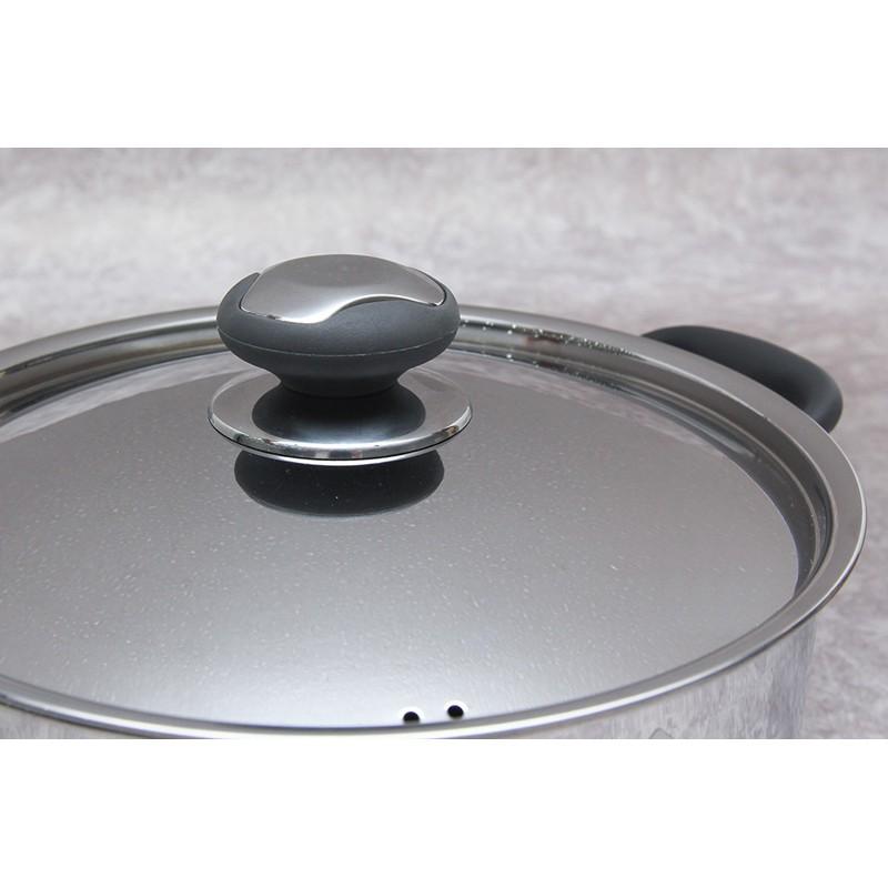 Nồi 3 đáy inox 430 Thân Cool Fivestar Standard quai silicon chống nóng nắp inox