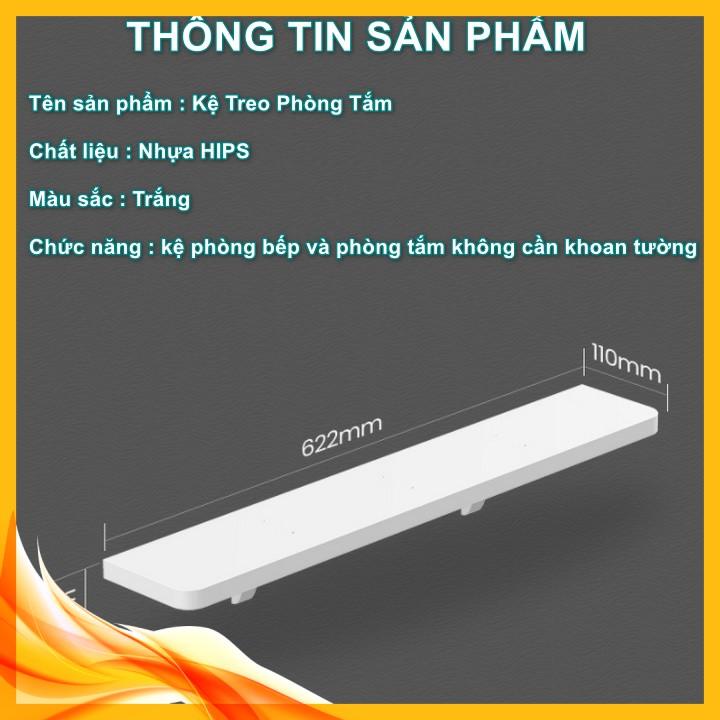 ️ Kệ đồ nhà tắm tiết kiệm không gian, kệ để đồ Lavabo HIPS Laminate Decor DIY White