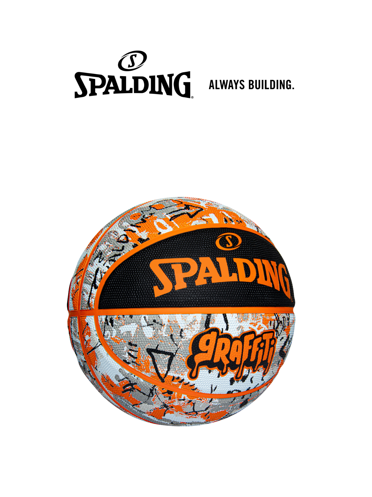 Bóng rổ Spalding Orange Graffiti Size 7