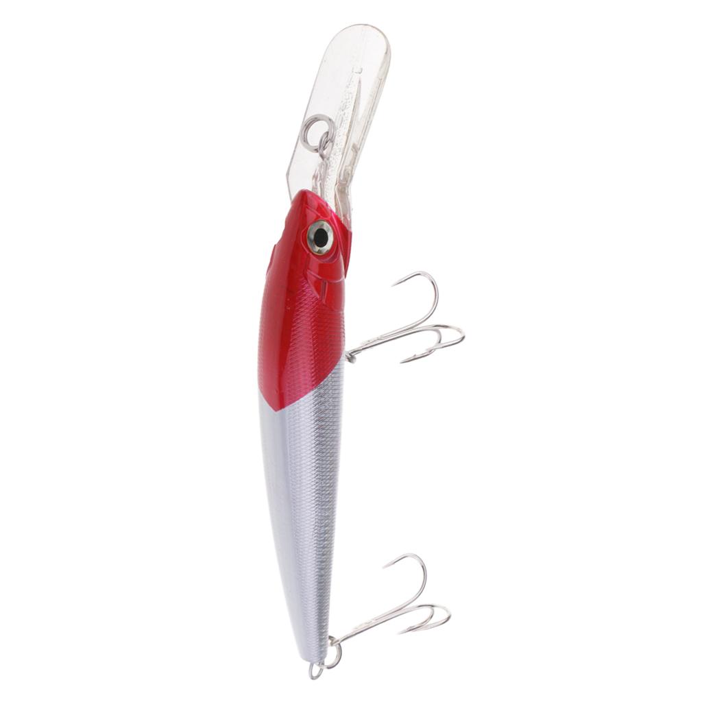 Artficial Minnow Fishing Lure Plastic Hard Bait Crankbait Hook Fishing Tackle 18cm/80g