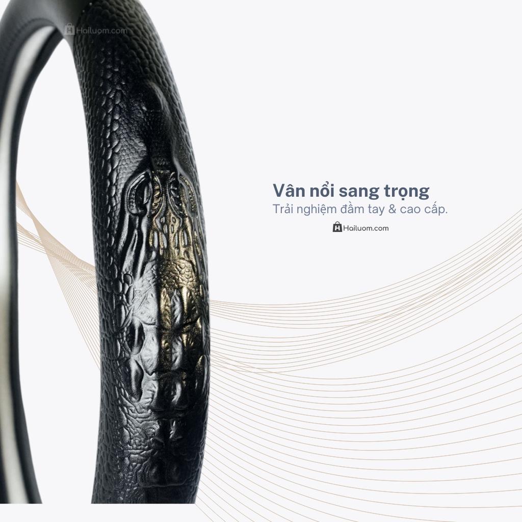 Bọc Vô Lăng ô tô KIA STINGER | Da Thật Khâu Tay Cao Cấp - Mã BLAGO