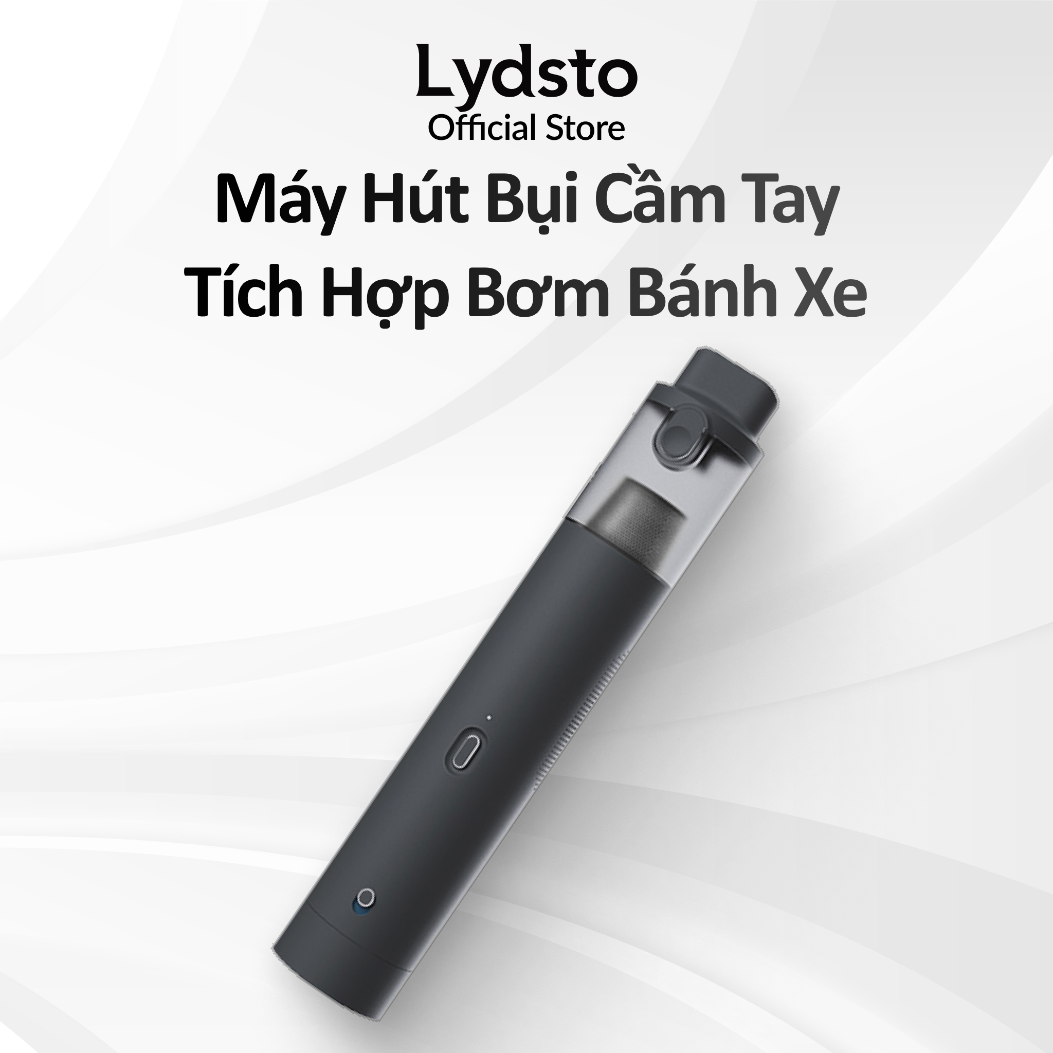 Máy hút bụi cầm tay tích hợp bơm xe Lydsto HD-SCXCCQ02 công suất 10.000Pa tiện lợi, dễ sử dụng - Hàng chính hãng