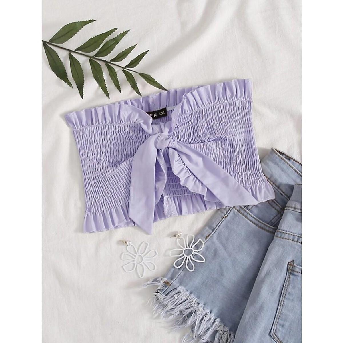 ÁO ỐNG KÈM DÂY NƠ MẶC ĐƯỢC 3 KIỂU, CROPTOP NGẮN NỮ ÔM BODY HOT GIRL HÀN QUỐC SWAG CỰC CHẤT