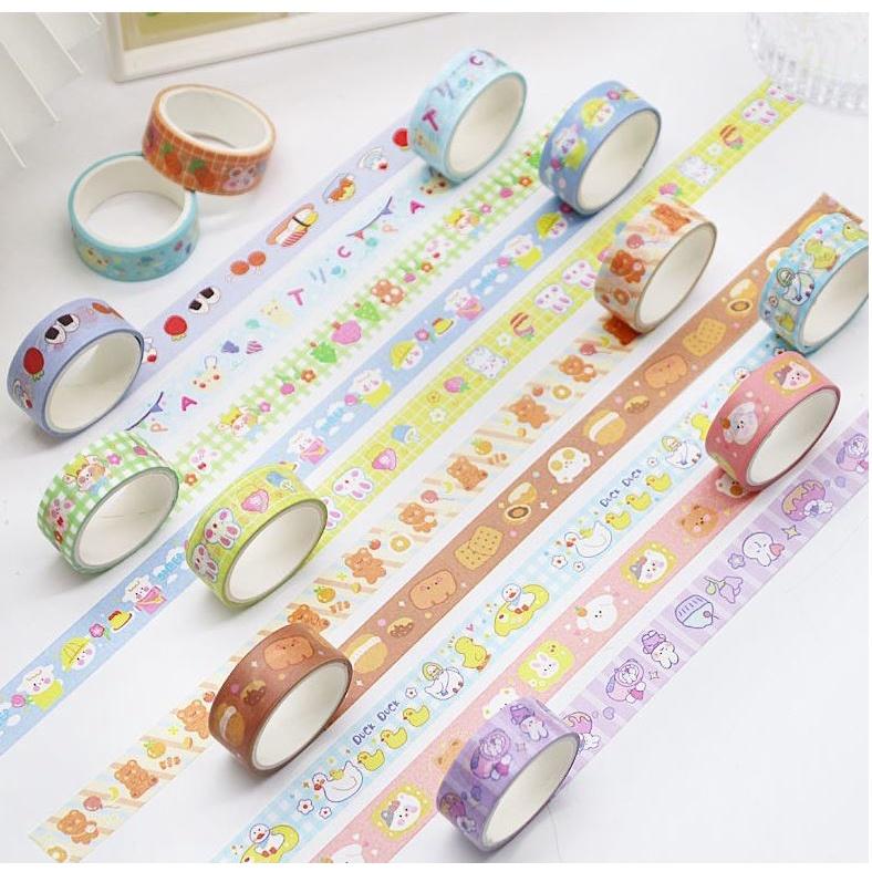 Cuộn Băng Keo Giấy Trang Trí Washi Tape - SP tự chụp, Trang Trí decor sổ