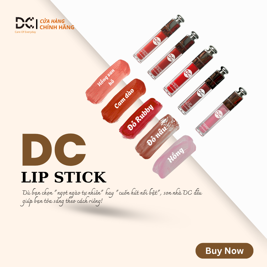 SON DƯỠNG MÔI DC - LIP GLOSS  &amp; MOUTURZING LIP STICK - 249000