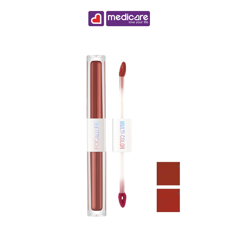 Son kem lì FOCALLURE 2in1 lipstick &amp; lip Gloss 4.6g