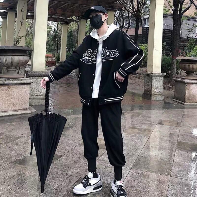 Hàng siêu cấp️Áo khoác dạ bomer SUPME 2 lớpĐược kiểm hàng️