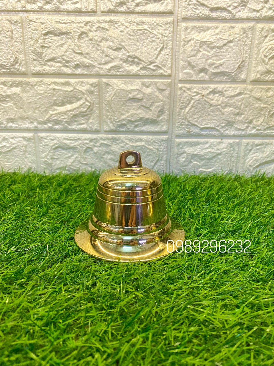Chuông lắc đồng vàng 5in - chuông lắc 12cm