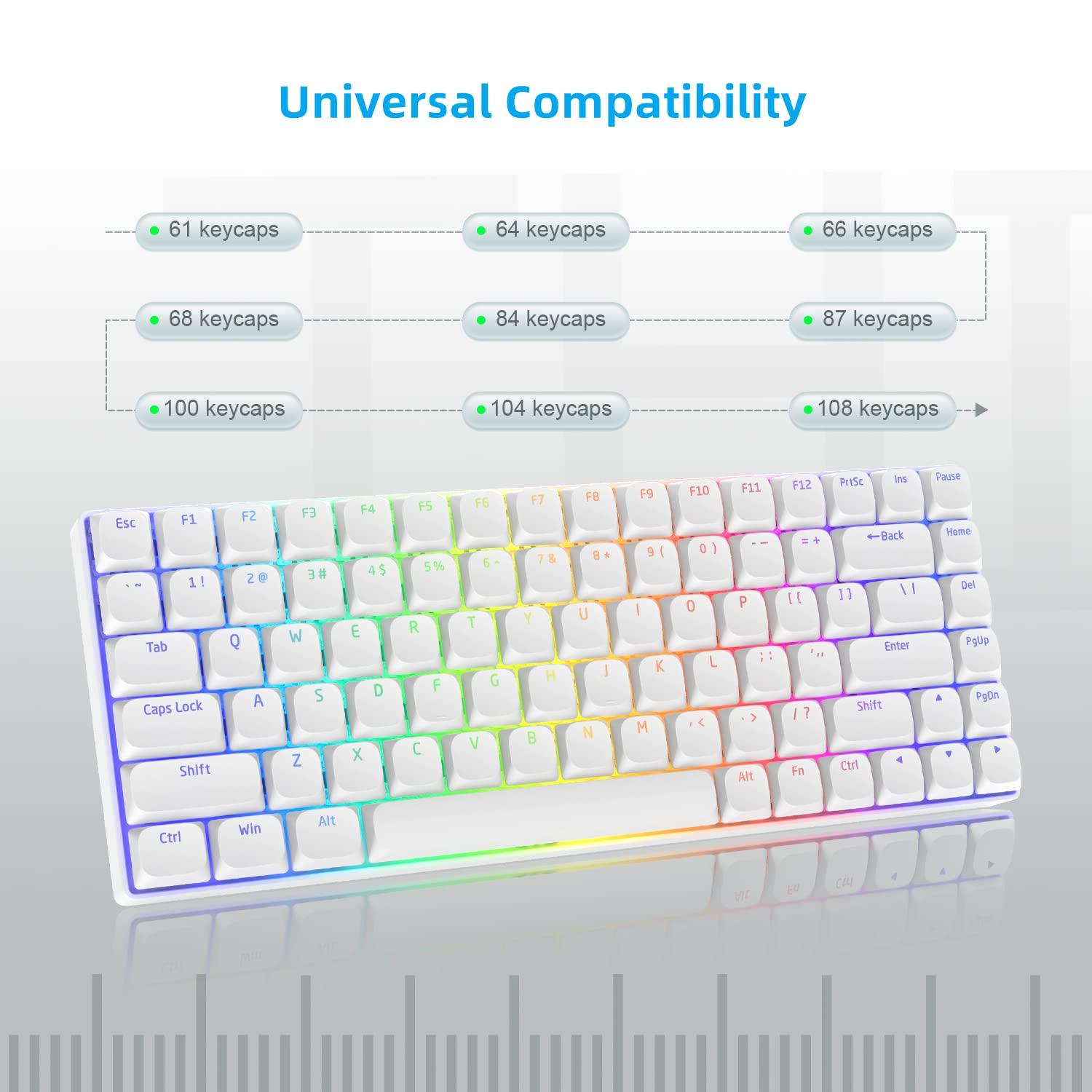 Nét Keycaps 118 Phím Chân Trời Phím PBT Mũ Cherry Gateron MX Công Tắc Bàn Phím Cơ Với Tác Phẩm Bố Trí Hoa Kỳ Và Vương Quốc Anh